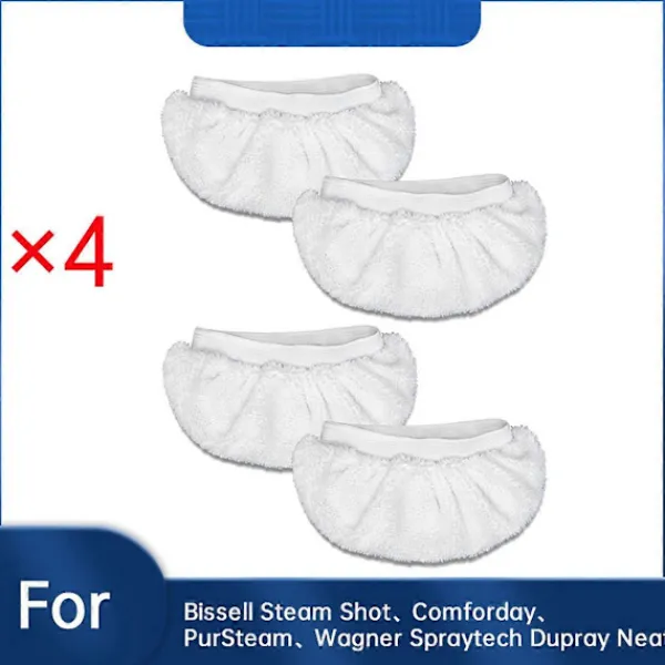 Ångtvättar-4 st Mikrofiber Ångmoppdynor för Steam Shot,,, Neat Steam Cleaner