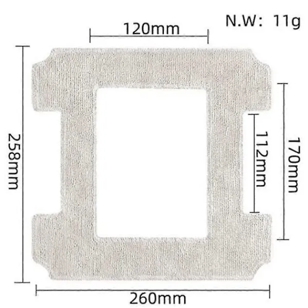 Fönsterrengöring-15 st Mikrofiberdukar för WINBOT W1 W1 Pro Fönsterputsningsrobot, tvättbara och återanvändbara