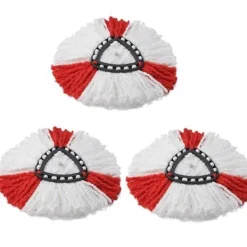 Generic Städmoppar-3 st Mikrofibermopphuvuden Ersättning för Vileda EasyWring Spin Mop O-cedar 360 Roterande Golvmopp