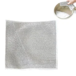 Svampar & Dukar-10 st multifunktionella tråddisktrasor för vått och torrt, gjutjärnsrengörare disktrasor, 100% nya