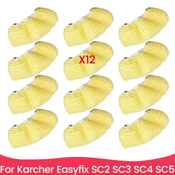 unbranded Dammsugare & Tillbehör-12 st Ångmoppdukar för Kärcher Easyfix SC2 SC3 SC4 SC5 Handhållen Dammsugare Delar Micro As Shown