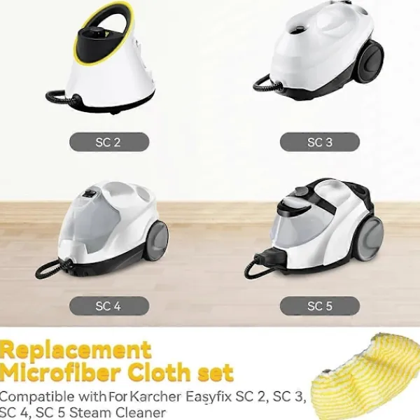 unbranded Dammsugare & Tillbehör-12 st Ångmoppdukar för Kärcher Easyfix SC2 SC3 SC4 SC5 Handhållen Dammsugare Delar Micro As Shown