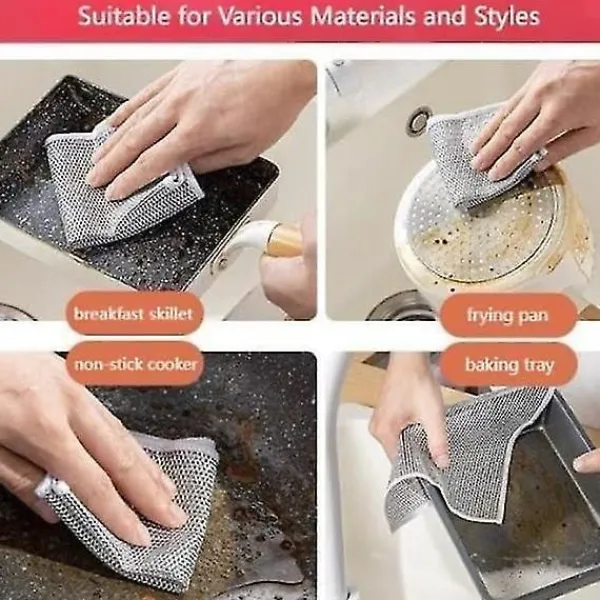 Svampar & Dukar-10 st nya multifunktionella disktrasor av stål som inte repar, multifunktionella