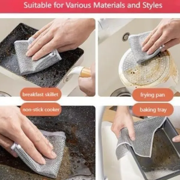 Svampar & Dukar-10 st Nya multifunktionella disktrasor i stål som inte repar, multifunktionella{ROG}