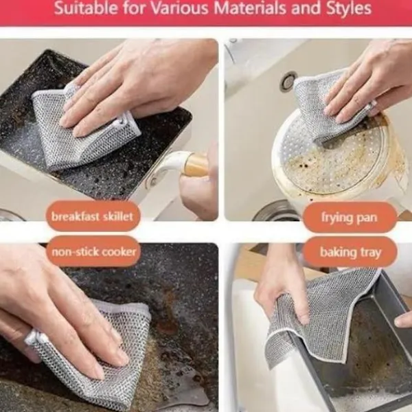 Svampar & Dukar-10 st Nya multifunktionella disktrasor i stål som inte repar, mångsidiga