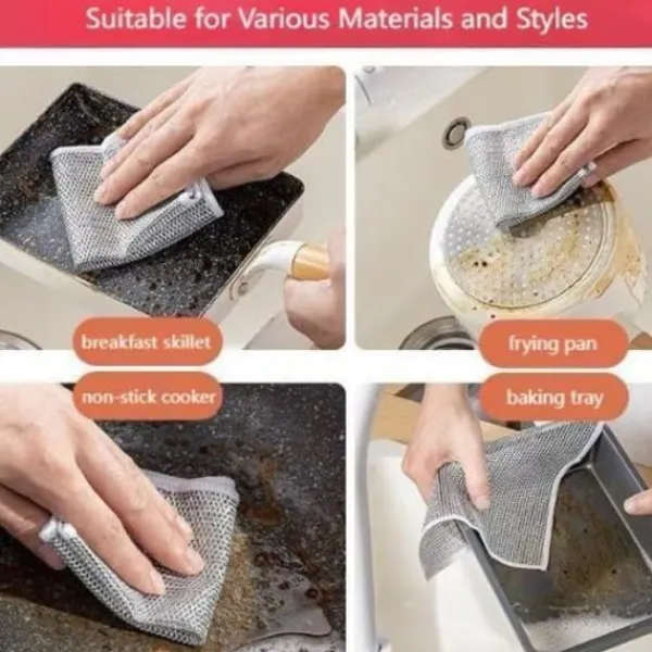 Svampar & Dukar-10 st Nya multifunktionella disktrasor i stål som inte repar, multifunktionella-FA5-