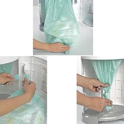 Fww Soptunnor-3 st Påfyllningspaket Biologiskt Nedbrytbara Blöjpåsar för 16l Soptunna Ersättningsfoder Sopsäck för Hem och Kök