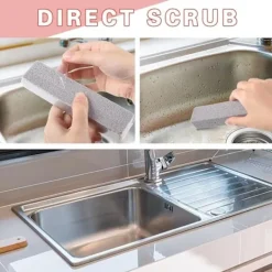 NeunWolken Svampar & Dukar-6 st pimpsten, toalett pimpsten pinnar för rengöring pimpsten stenar grill rengöringsblock för kök