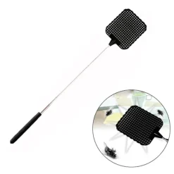 Skadedjur & Insekter-4 st Plast Teleskopisk Utdragbar Flugsmälla Rostfritt Stål Teleskopisk Stång Flapper Mygga Insekts Smackare