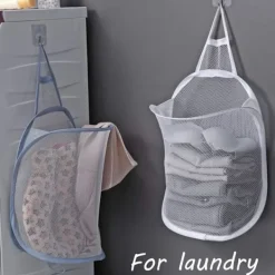 Tvättillbehör-2 st Pop Up Tvättkorg Fällbar Tvättpåse Hängande Leksaksförvaring Organizer med Handtag