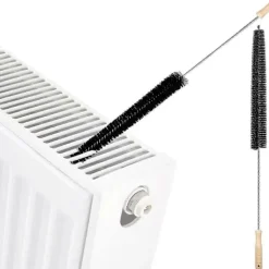 Dammsugare & Tillbehör-2 st Radiatorrengöringsborste Flexibel Radiator Dammvippa med Trähandtag (73cm)