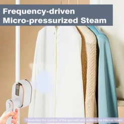 Strykjärn-1 st Resestrykjärn, 1000W Vikbar Handhållen Mini Ångstrykjärn, 180° Roterande Handtag Strykjärn