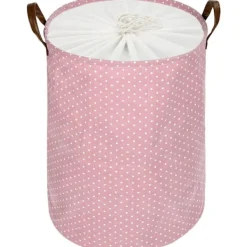 Tvättillbehör-1 st (Rosa) Stor Organiseringskorg för Klädförvaring, Dragkedja