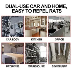 Skadedjur & Insekter-3 st Råttavvisare för Utomhusbruk Bilmotor Möss Spray Råttavvisande Spray Effektiv Avvisare Enhetskontroll Hushåll