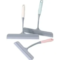 Fönsterrengöring-3 st silikon hushållsvattenskrapa, strimmig silikon duschskrapa badrumsfönsterskrapa fönster och kakel Sq