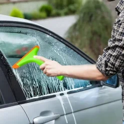 Fönsterrengöring-3 st Silikonfönsterskrapa, 5,9" Blad Duschskrapor Bilfönsterrengörare Silikonglas Rengöringsdukar för Glasdörrar