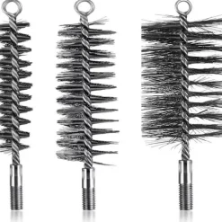 Dammsugare & Tillbehör-3 st Skorstensborstar Metall Värmepanna Borste Rund Rörborste, Kraftig Ståltrådsborste (30mm, 50mm, 80mm)