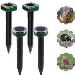 Skadedjur & Insekter-4 st Solar Myggavvisare, Ultraljuds LED Myggavvisare, Myggavvisare