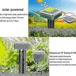 Skadedjur & Insekter-4 st Solar Ormavvisare för Utomhusbruk, Ormavvisare Ultraljud Solar, Ormavvisare för Utomhusbruk 2pcs