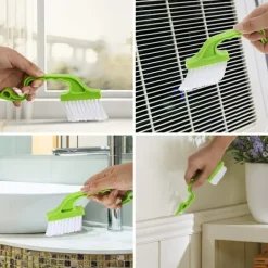 Fönsterrengöring-1 st Spår Spår Dörr Fönster Skena Spår Hörn Borste Spår