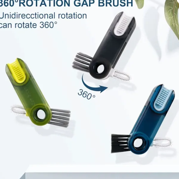 Fönsterrengöring-3 st spårrengöringsborste, springrengöringsborste, fönstergap rengöringsborste för döda hörn, hård skurborste, badrum kök