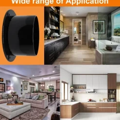 unbranded Torktumlare-2 st Starka Ventilationskanalflänsar i Plast Lämpliga för Torktumlare