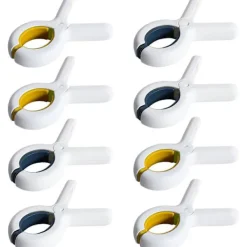 Tvättillbehör-8 st Strandhandduksklämmor, Handduksklämmor för Solstolar, Plast Handduksklämmor, Halkfria Handduksnålar, Klädnypor med Starkt Grepp