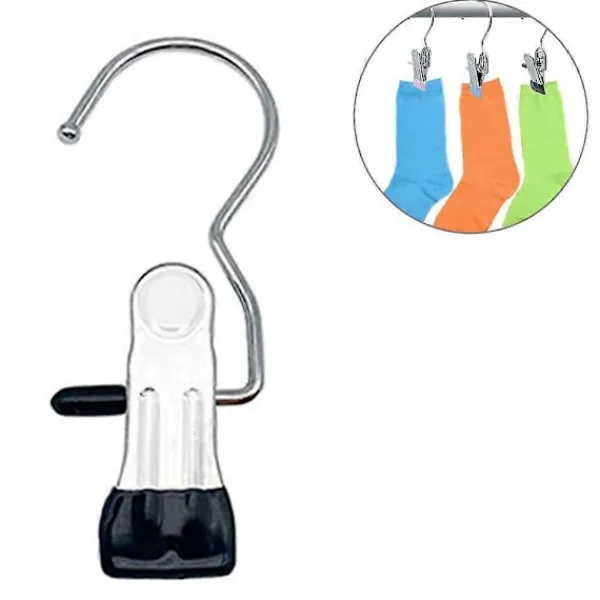 Tvättillbehör-20 st Stövelhängare Klämmor, Tvättkrok Hängande Klädnypor Rostfritt Stål Hängare Hållare Klämmor kompatibla med Strumpor, Handdukar, Underkläder, Hattar, Scarfar, Handdu | Fyndiq