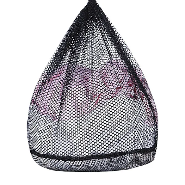 Tvättillbehör-3 st svarta S (35x25 cm) tvättpåsar, tvättpåsar med dragsko R