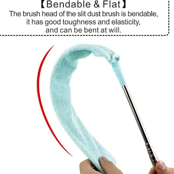 Fönsterrengöring-4 st teleskopiska dammborttagningsverktyg eller borste med 2 tygöverdrag i mikrofiber, handdammsugare, tvättbar, teleskopisk dammsamlare för hushållsbruk | Fyndiq