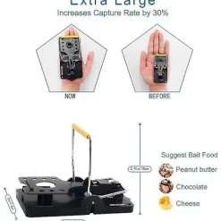 Skadedjur & Insekter-4 st Återanvändbar midja musfälla, känslig musfälla inomhus