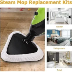 Ångtvättar-6 st Återanvändbara Mikrofiber H2O Ångmopp Ersättningsdynor Tillbehör Ångmopp Rengöringsduk