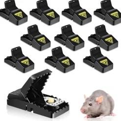 Skadedjur & Insekter-10 st återanvändbara musfällor med betesbehållare