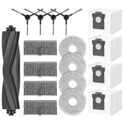 Dammsugare & Tillbehör-17 st Tillbehör för Dreame L40 Ultra AE/D20 Ultra / RLD31SE/ MOVA E40 Ultra Dammsugare Huvudborste Sidoborste Filter Mopp Dammpåse