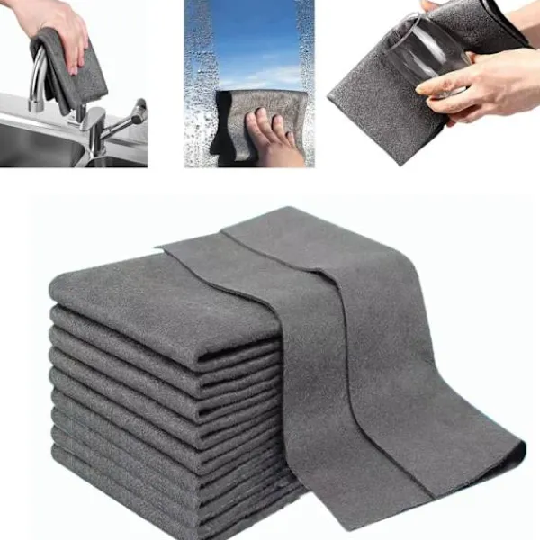 Svampar & Dukar-10 st Tjocka Magiska Rengöringsdukar Absorberande Torkdukar