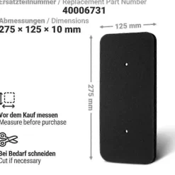 Torktumlare-5 st Torktumlare Filter för Candy 40006731 Värmeväxlare Filter Skumfilter Luddfilter Matta för Torktumlare