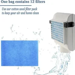Torktumlare-12 st Torktumlare Ventilationsfilter Ersättning för Funmas Vent Inomhus Torktumlare Ventilationsluftreningsfilter Element Reducera Lukt[D]