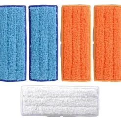 CL Städmoppar-5 st Trasor för 240, Återanvändbara Ersättningstrasor i Mikrofiber, (med Golvmoppningstrasor, Våtservetter och Torrsopningstrasor)