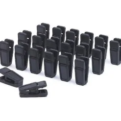 Tvättillbehör-20 st Tunga Klädnypor Plastklädnypor Tvättklädsnålar - FÄRG: Svart