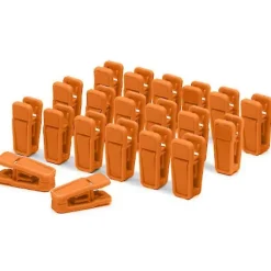 Tvättillbehör-20 st Tunga Klädnypor Plastklädnypor Tvättklädsnålar - FÄRG: Svart