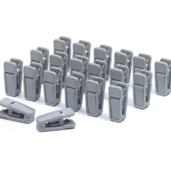 Tvättillbehör-20 st Tunga Klädnypor Plastklädnypor Tvättklädsnålar - FÄRG: Svart