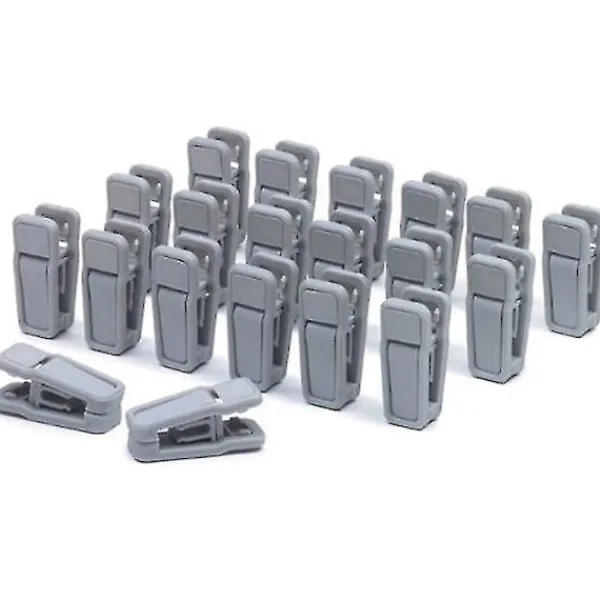 Tvättillbehör-20 st Tunga Klädnypor Plastklädnypor Tvättklädsnålar - FÄRG: Svart