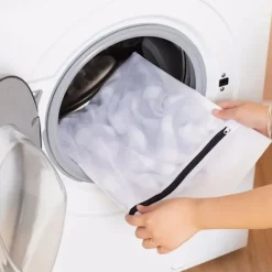 Tvättillbehör-2 st Tvättkassar för underkläder - 30 x 40 cm Vit