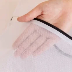 Tvättillbehör-2 st Tvättkassar för underkläder - 40 x 50 cm Vit