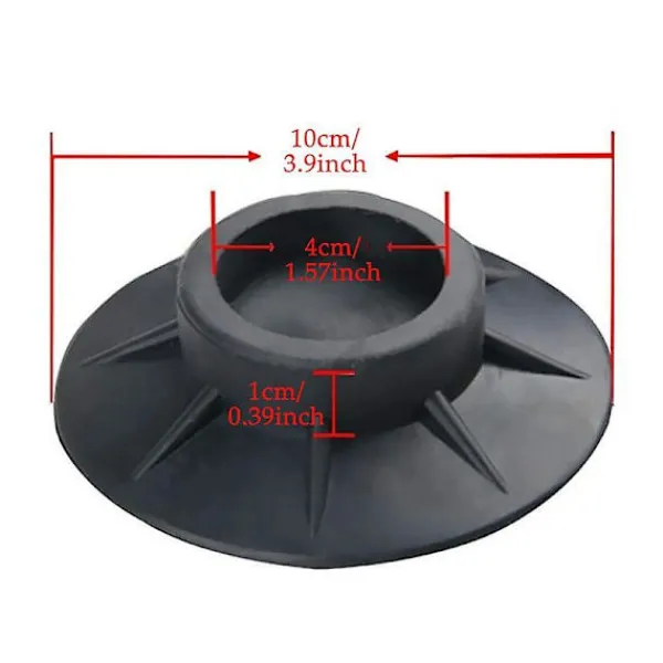 Tvättillbehör-4 st Tvättmaskin Gummistöd Dämpare Stativ Halkskydd