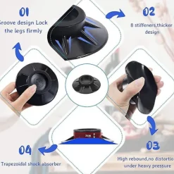 Tvättillbehör-4 st Tvättmaskin Gummistöd Dämpare Stativ Halkskydd