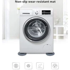 Tvättillbehör-4 st Tvättmaskin Gummistöd Dämpare Stativ Halkskydd