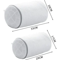 Tvättillbehör-2 st tvättmaskinpåsar för skor, tvättpåse för skor, torktumlare, dörrskosnät för känsliga träningsskor, strumpor, behåar