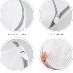 Tvättillbehör-2 st tvättmaskinpåsar för skor, tvättpåse för skor, torktumlare, dörrskosnät för känsliga träningsskor, strumpor, behåar