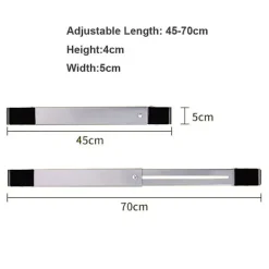Tvättillbehör-2 st Tvättmaskinsställ Mobilt Verktyg Kylskåpsbas Mobil Rullställ Kylskåpshylla Hjul Svart